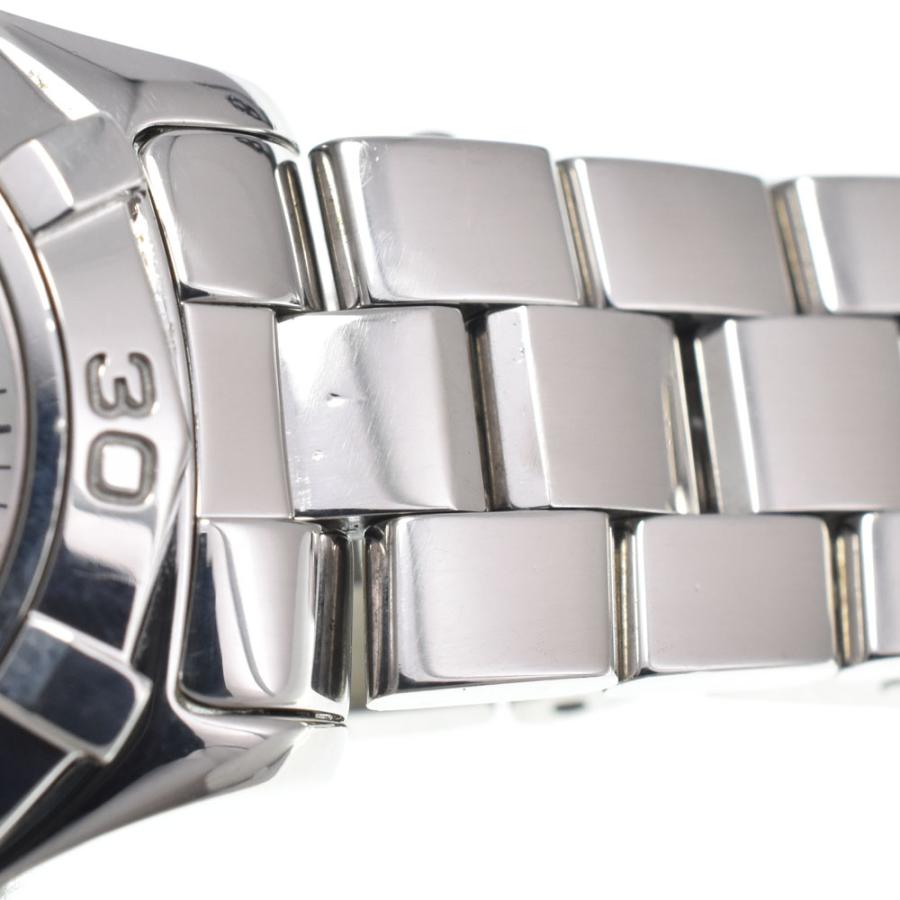 タグホイヤー TAG HEUER WAF141A アクアレーサー 10P ダイヤモンド ピンクシェル クォーツ レディース 良品 腕時計 I#147425の画像