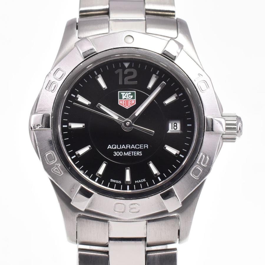 タグホイヤー TAG HEUER WAF141A アクアレーサー ブラック クォーツ レディース 良品 保証書付き 腕時計 I#147428