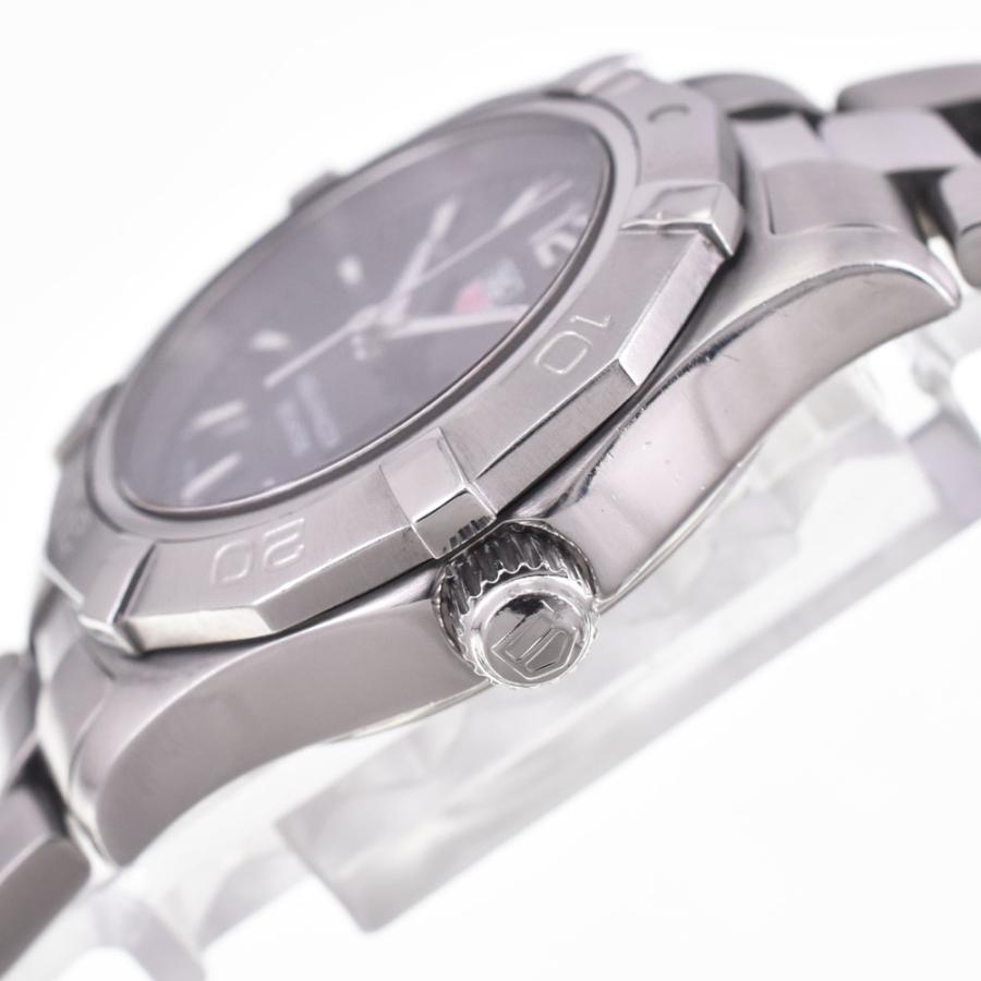 タグホイヤー TAG HEUER WAF141A アクアレーサー ブラック クォーツ レディース 良品 保証書付き 腕時計 I#147428の画像