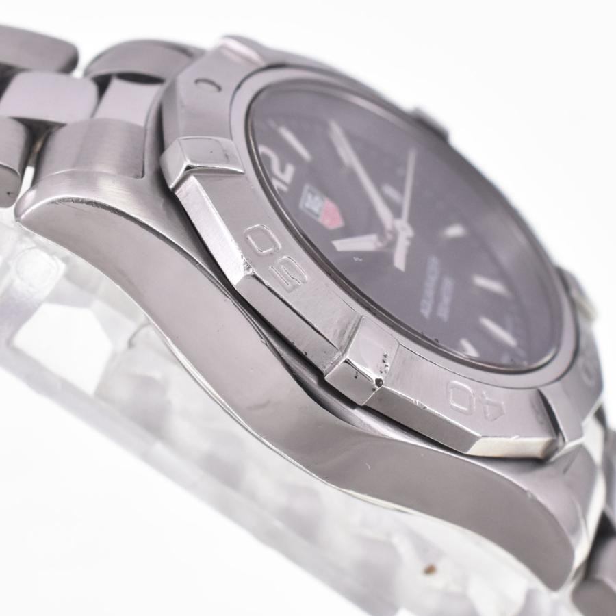 タグホイヤー TAG HEUER WAF141A アクアレーサー ブラック クォーツ レディース 良品 保証書付き 腕時計 I#147428の画像