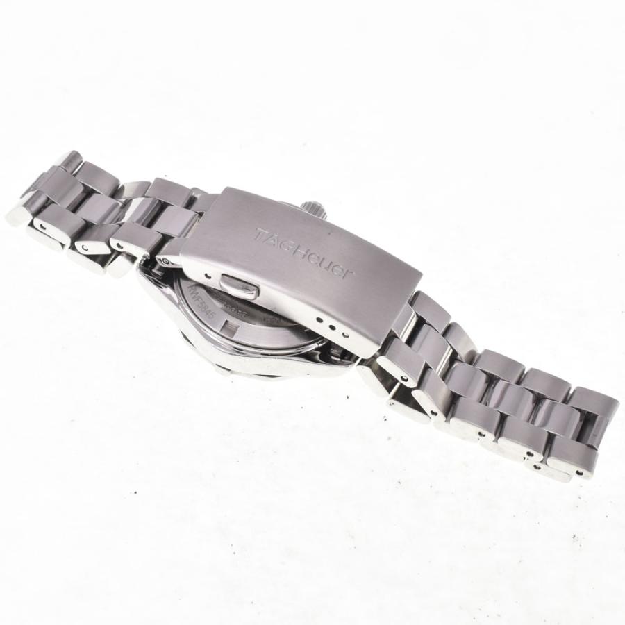 タグホイヤー TAG HEUER WAF141A アクアレーサー ブラック クォーツ レディース 良品 保証書付き 腕時計 I#147428の画像