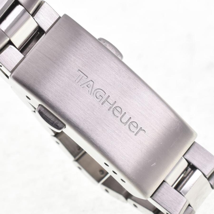 タグホイヤー TAG HEUER WAF141A アクアレーサー ブラック クォーツ レディース 良品 保証書付き 腕時計 I#147428の画像