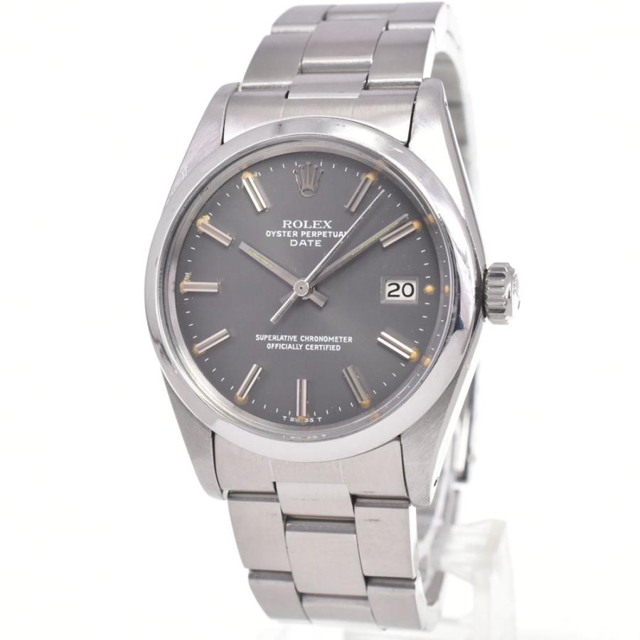 ロレックス ROLEX 1500 ヴィンテージ オイスターパーペチュアル デイト Cal.1570 グレー 自動巻き メンズ 良品 腕時計 J#147455 | ROLEX | 01