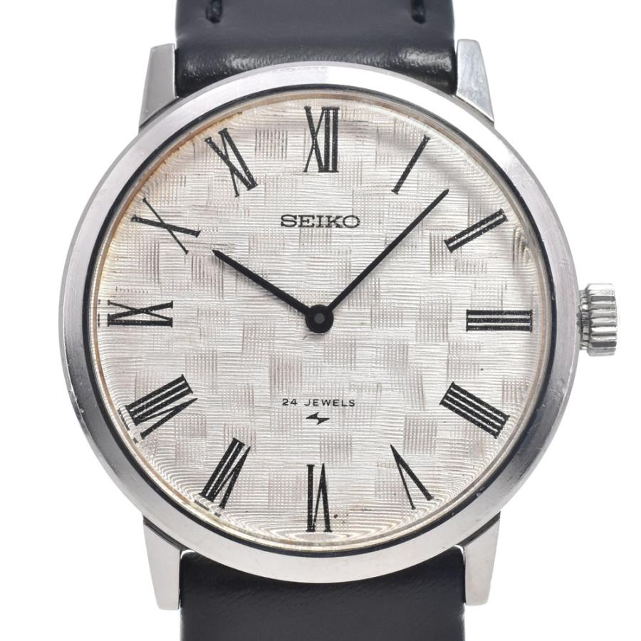 稼働 希少 SEIKO デイト シャリオ 日付扇型 メンズ レディース 腕時計 SEIKO（セイコー） SEIKO 4S24-0060 シャリオ シルバー 手巻き メンズ