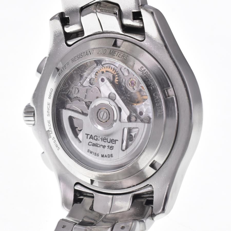 タグホイヤー TAG HEUER CJF211A リンク キャリバー16 ブラック 自動巻き メンズ 腕時計 I#147661の画像