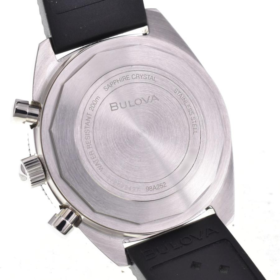 ブローバ BULOVA 98A252 アーカイブシリーズ サーフボード クロノ ベージュ クォーツ メンズ 美品 内箱・保証書付き 腕時計 G#147710の画像