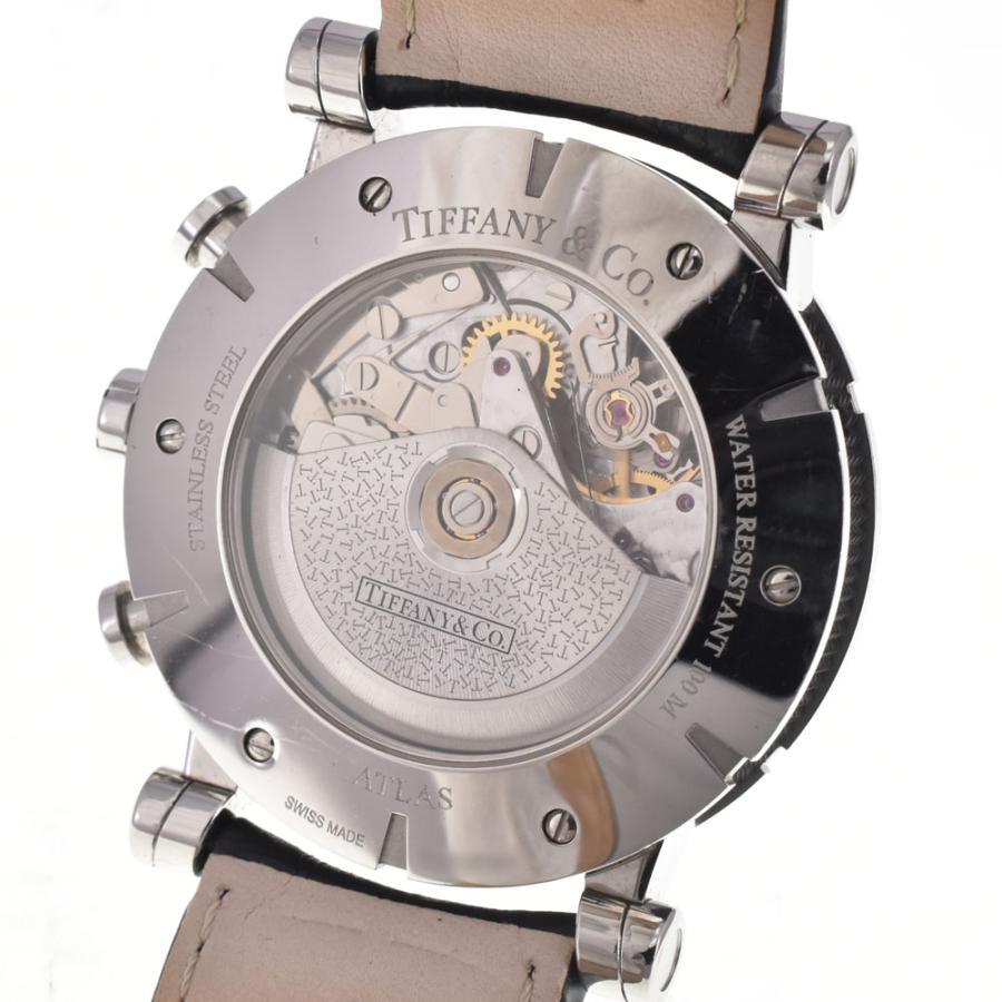 ティファニー TIFFANY&Co. Z1000.82.12A10A71A アトラス ジェンド クロノグラフ デイト ブラック 自動巻き メンズ 良品 腕時計 H#147757の画像