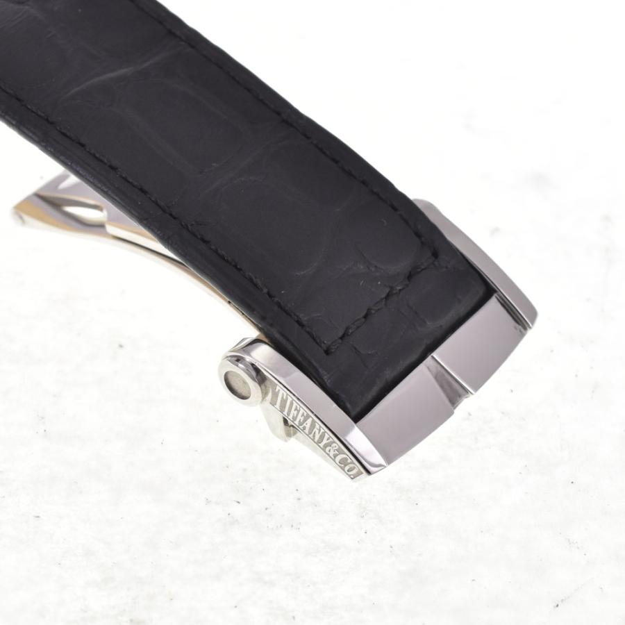 ティファニー TIFFANY&Co. Z1000.82.12A10A71A アトラス ジェンド クロノグラフ デイト ブラック 自動巻き メンズ 良品 腕時計 H#147757の画像
