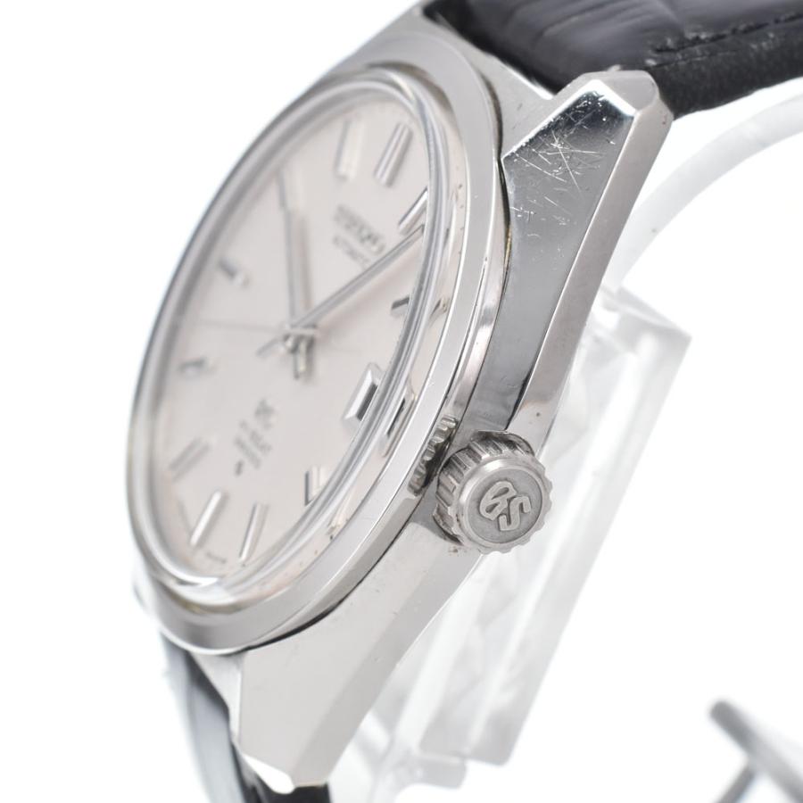 セイコー SEIKO 6145-8000 グランドセイコー HI-BEAT 36000 Cal.6145A シルバー 自動巻き メンズ 良品 腕時計 J#147914の画像