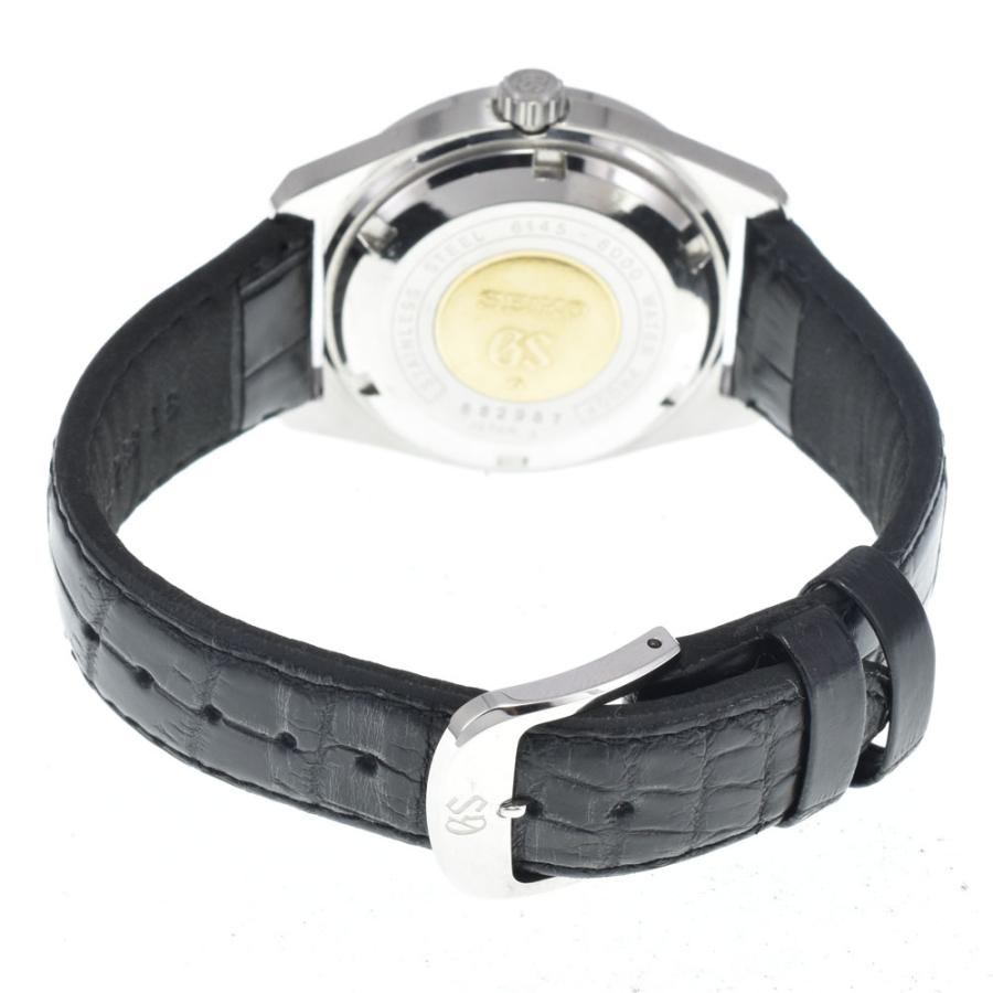 セイコー SEIKO 6145-8000 グランドセイコー HI-BEAT 36000 Cal.6145A シルバー 自動巻き メンズ 良品 腕時計 J#147914の画像