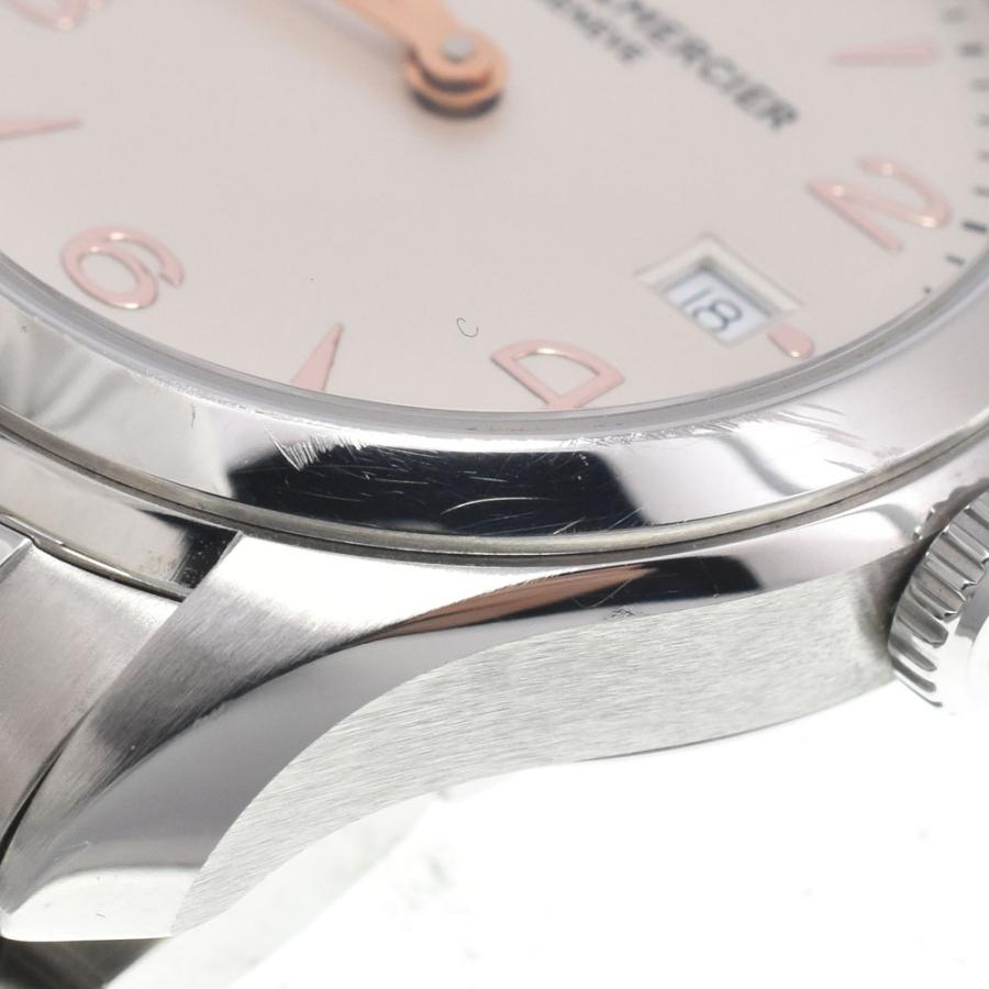 ボーム＆メルシェ Baume & Mercier M0A10150 クリフトン シルバー クォーツ レディース 美品 箱付き 腕時計 I#147965の画像