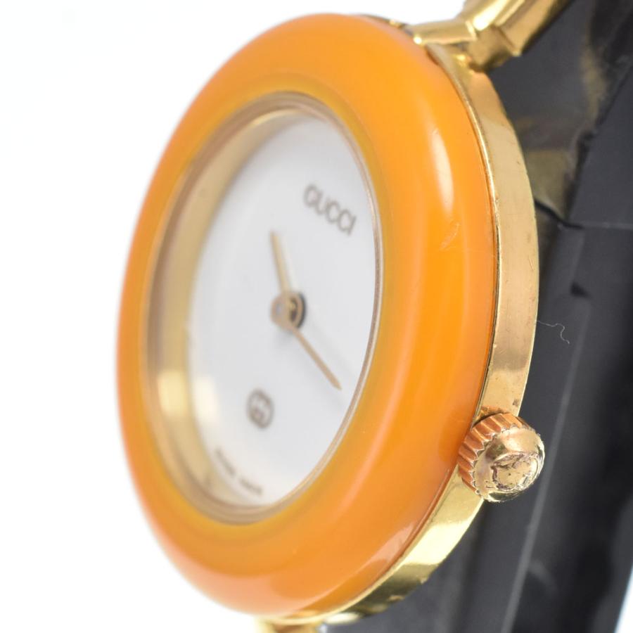 GUCCI（グッチ） GUCCI 46338 チェンジベゼル ホワイト クォーツ