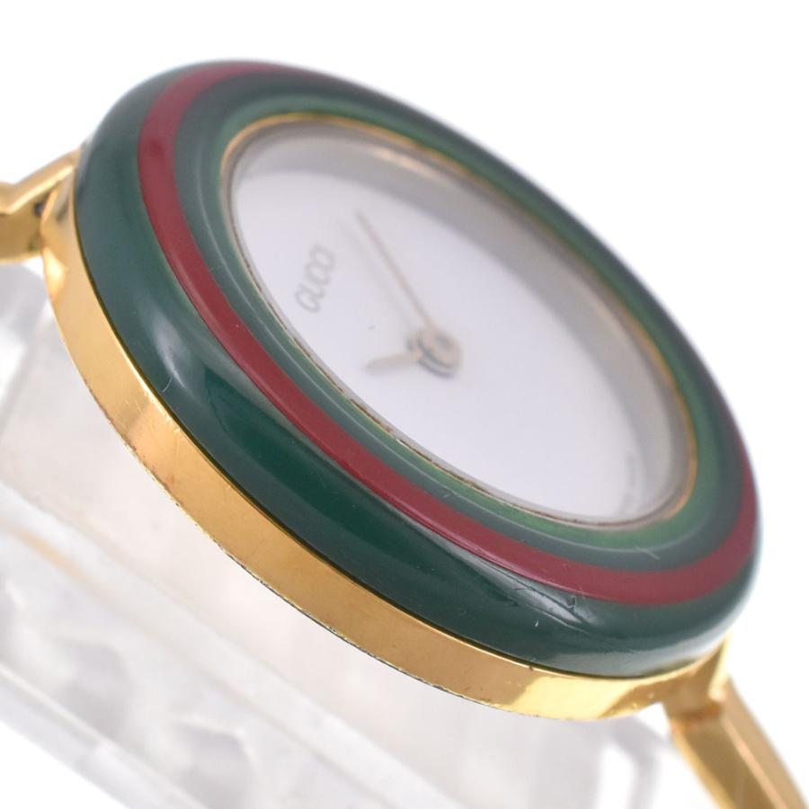 GUCCI（グッチ） GUCCI 11/12.2 チェンジベゼル GP ホワイト クォーツ