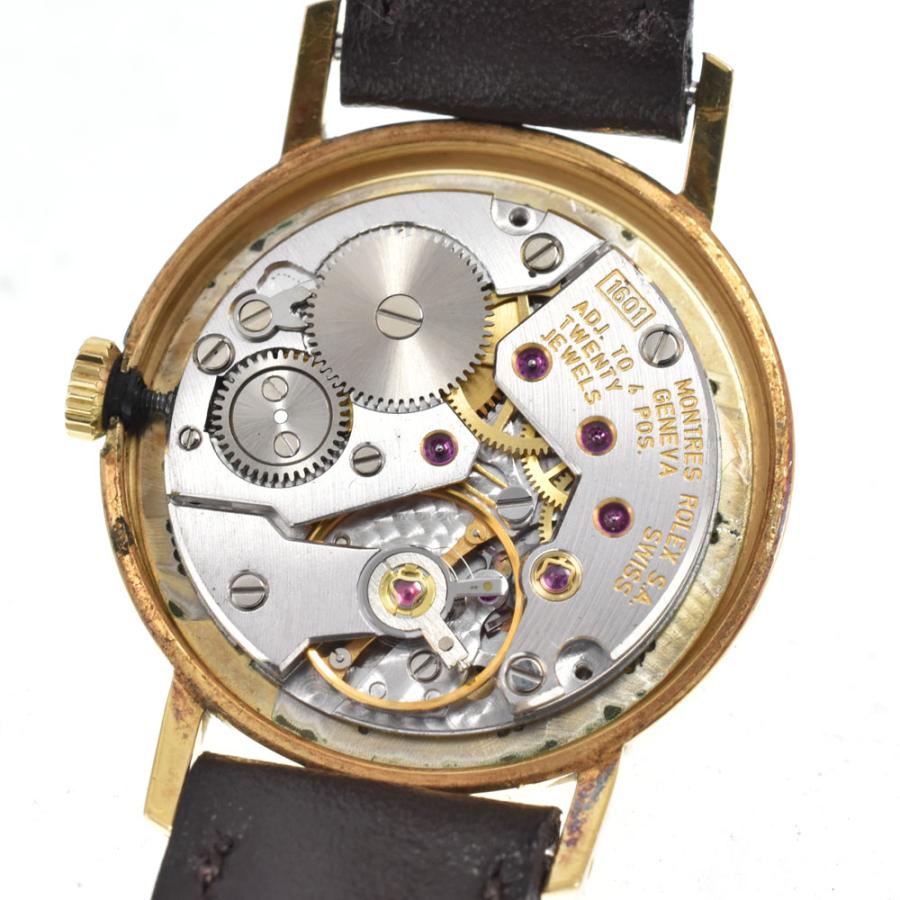 ち*こ様 ゴールド 腕時計 ROLEX（ロレックス） ROLEX 4109 チェリーニ K18YG/レザー Cal.1601