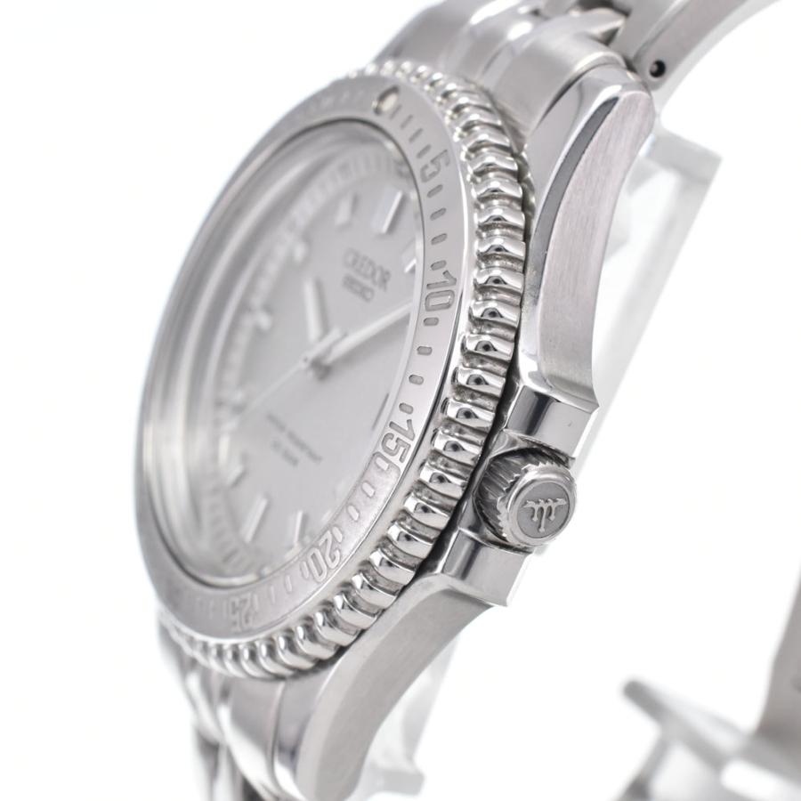 セイコーCREADOR クォーツ 腕時計 シルバー SEIKO（セイコー） SEIKO 8J82-6A10 クレドール パシフィーク デイト
