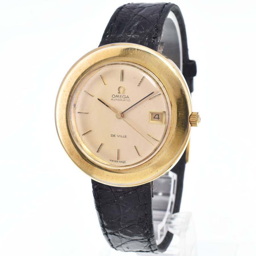 ✨OMEGA✨オメガ✨Geneve✨デイト✨ゴールド文字盤✨腕時計✨ OMEGA（オメガ） デビル デイト ゴールド 自動巻き メンズ 良品 腕時計