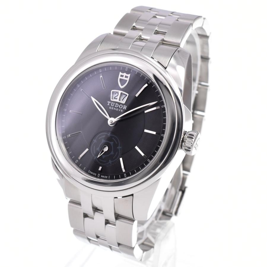 チューダー TUDOR 57000 グラマー ダブルデイト ブラック 自動巻き メンズ 美品 保証書付き 腕時計 A#149403 |  | 01