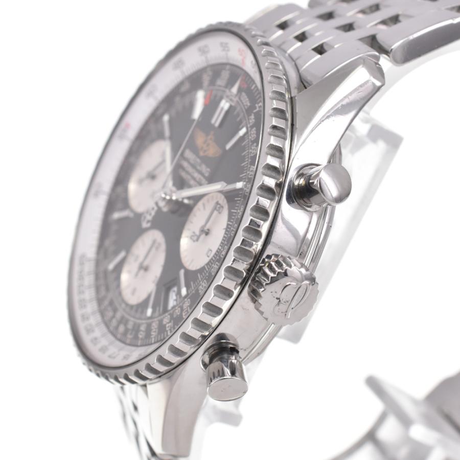 値下 ブライトリング BREITLING A23322 ナビタイマー クロノグラフ ブラック 自動巻き メンズ 良品 腕時計 G#150239 | ブライトリング | 02