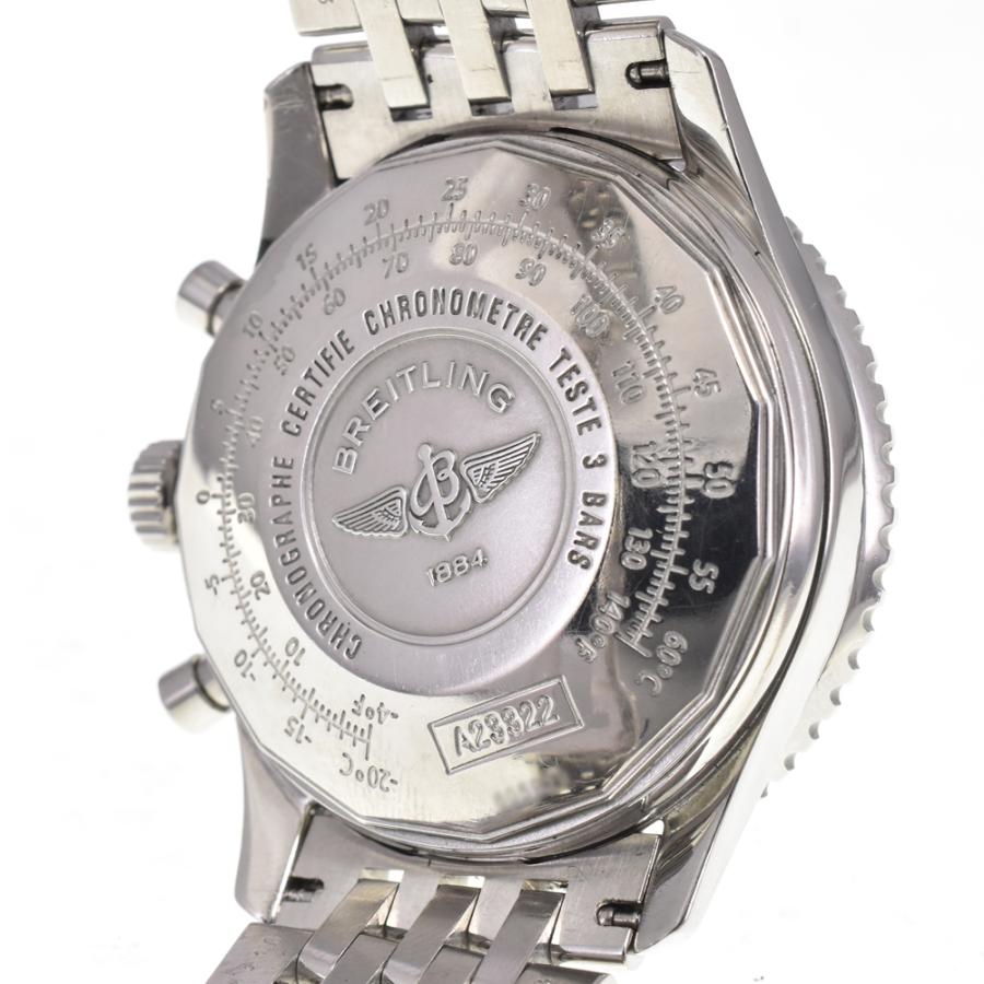 値下 ブライトリング BREITLING A23322 ナビタイマー クロノグラフ ブラック 自動巻き メンズ 良品 腕時計 G#150239 | ブライトリング | 05