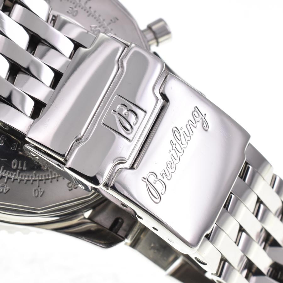 値下 ブライトリング BREITLING A23322 ナビタイマー クロノグラフ ブラック 自動巻き メンズ 良品 腕時計 G#150239 | ブライトリング | 06