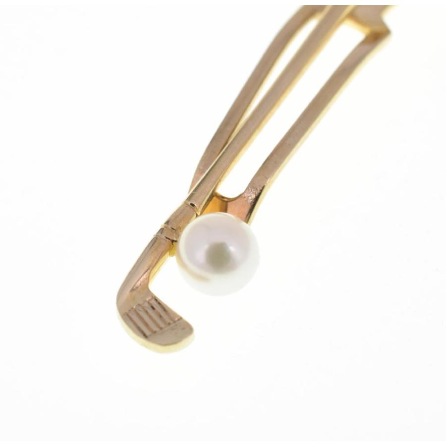 MIKIMOTO ミキモト パール k14 ネクタイピン MIKIMOTO ミキモト パール 真珠 タイバー タイピン K14ホワイト