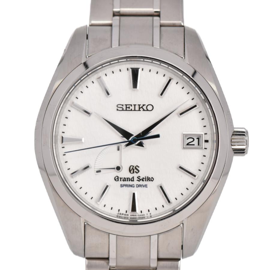 ☆良品【SEIKO】セイコー グランドセイコー SBGA011 チタン パワーリザーブ スプリングドライブ メンズ N#99384 : ...