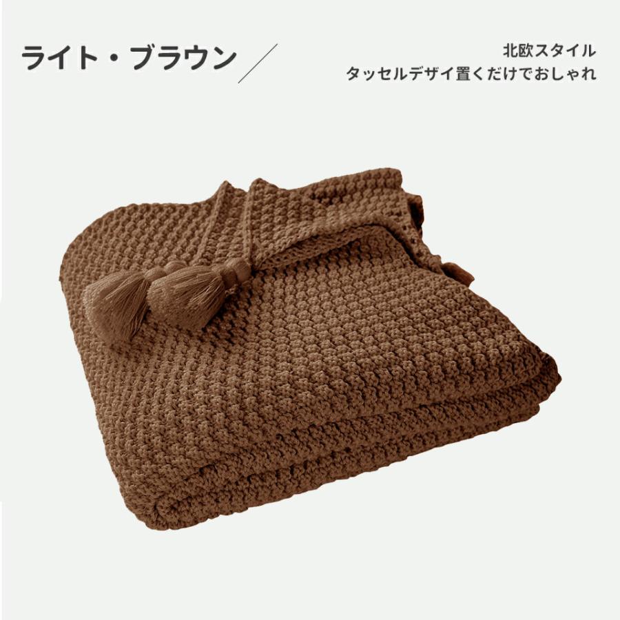 Aooka ブランケット 毛布 ひざ掛け 127x152cm ふわふわ 無地 北欧 大判