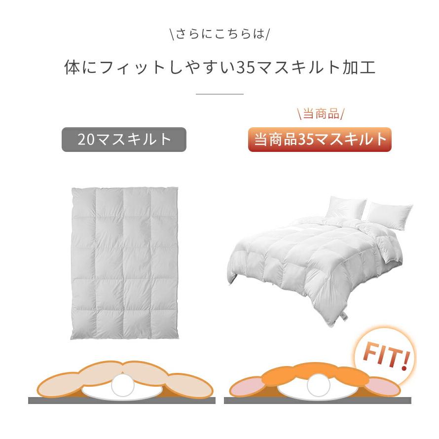 掛け布団 シングル 羽毛布団 冬 羽毛ふとん 35マス立体キルト 洗える あったか おしゃれ 北欧 抗菌 冬用 暖かい 軽い 暖かい布団 普通タイプ | Aooka | 10