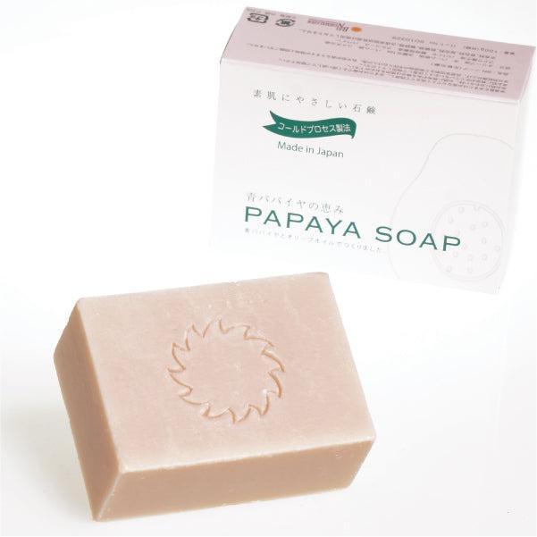 青パパイヤの恵み PAPAYA SOAP パパイヤソープ 100g 青パパイヤ酵素
