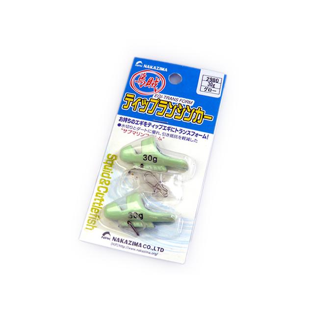 ナカジマ(NAKAZIMA) ティップランシンカー グロー 30g エギング 