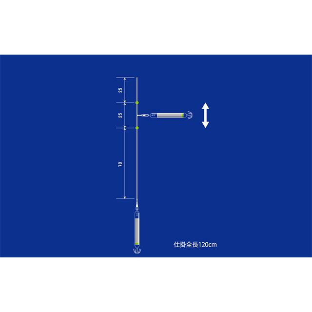 海太郎（issei） ヌケガケパニック 3号  リグ リーダー シンカー スッテ ドロッパー オモリグ イカメタル 仕掛け タックル ケンサキイカ｜aorinetshop｜02