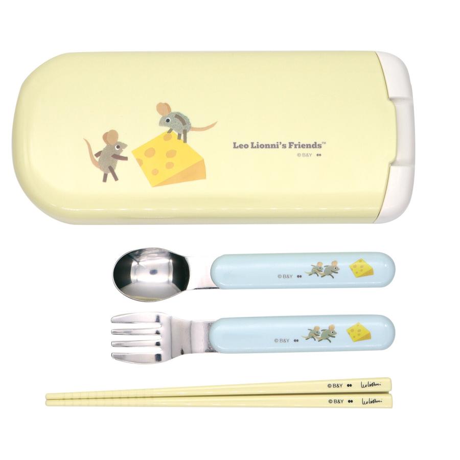 お弁当 カトラリーセット トリオセット レオレオニ Cheese 大西賢製販 お箸 スプーン フォーク 絵本キャラクター ネズミ 遠足 |  | 01