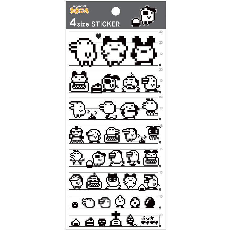 カミオジャパン たまごっち 4size STICKER ドット シール ステッカー