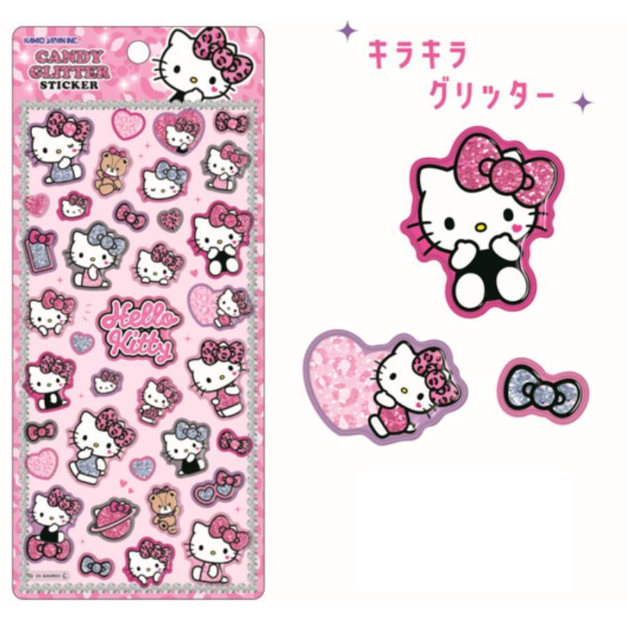 サンリオ キャンディグリッターステッカーハローキティ ギャルアート カミオジャパン 立体 ぷくぷく 平成 | カミオジャパン