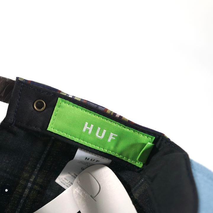 HUF CHENILLE PATCH 6PHANEL CAP キャップ MC ハフ 帽子 ユニセックス 送料無料 チェック デニム ロゴ | HUF | 07