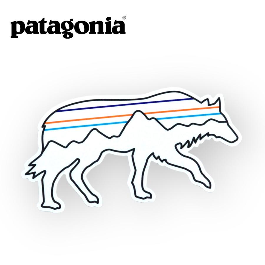 PATAGONIA wolf Sticker パタゴニア ウルフ ステッカー シール 正規品 車 キャンプ アウトドア PATAGONIA
