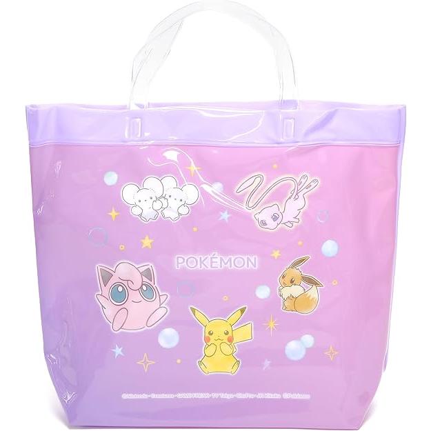 ポケモン プールバッグ ビーチバッグパープル ピカチュウ 水泳