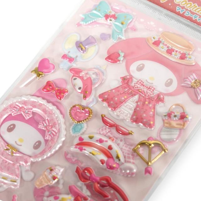 サンリオ ケイカンパニーキャラクターシール マイコーディネートシール2 マイメロディ きせかえシール 立体 ぷくぷく | sanrio | 01