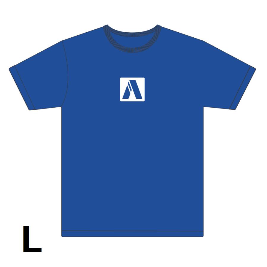 青島文化教材社 [アオシマ通販限定]アオシマTシャツ(Aロゴ) ブルー L