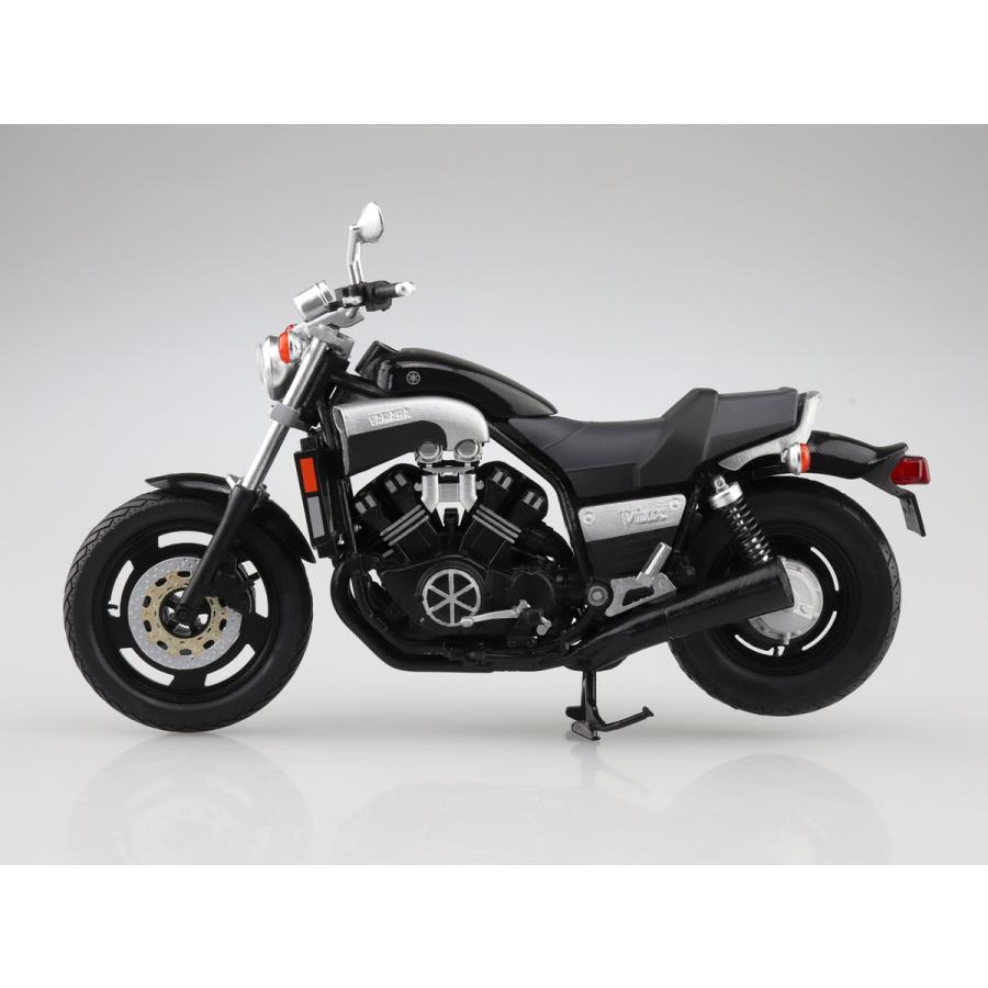 [予約2024年8月発送予定]Yamaha Vmax ブラック2 1/12 完成品バイク 完成品｜aoshima-bk｜05