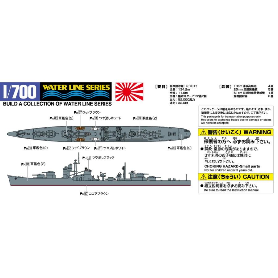 青島文化教材社 アオシマ 1/700 ウォーターライン No.439 日本海軍