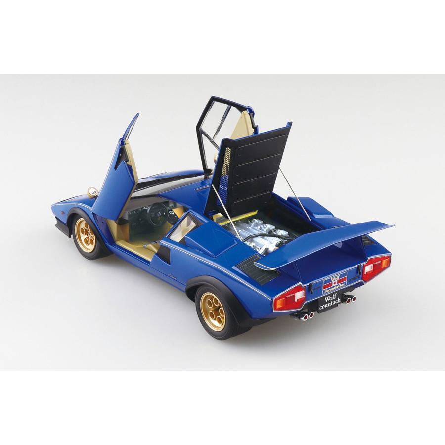 星型メダル 青と黄色のリボン付き 箱付き　A09 青島文化教材社 アオシマ ザ・スーパーカー No.18 1/24 '76 ウルフ