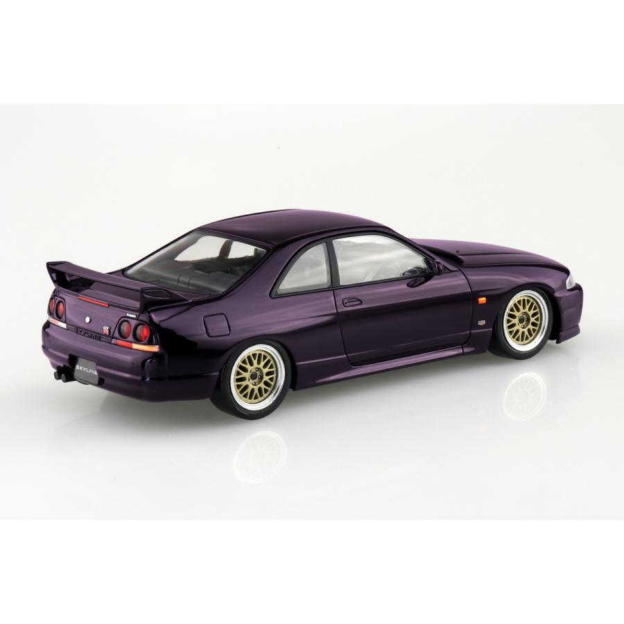 アオシマ 楽プラ スナップキット No.21CU-MP ニッサン R33スカイラインGT-R カスタムホイール(ミッドナイトパープル) プラモデル[予約2026年1月発送予定] | 青島文化教材社 | 02