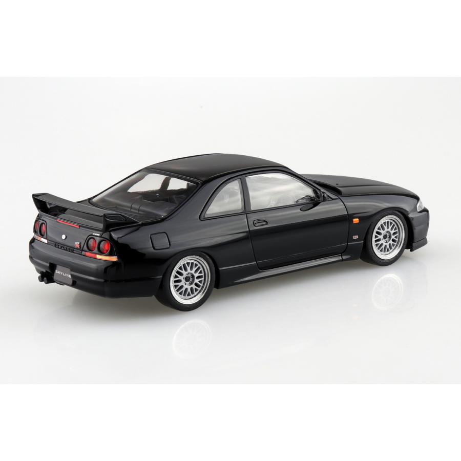 アオシマ 楽プラ スナップキット No.21CU-BK ニッサン R33スカイラインGT-R カスタムホイール(ブラック) プラモデル | 青島文化教材社 | 02