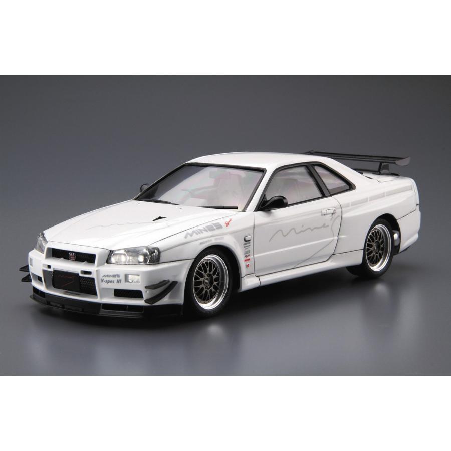 アオシマ ザ・チューンドカー No.34 1/24 マインズ BNR34 スカイラインGT-R '02 (ニッサン) プラモデル[予約2026年8月発送予定] | 青島文化教材社 | 01