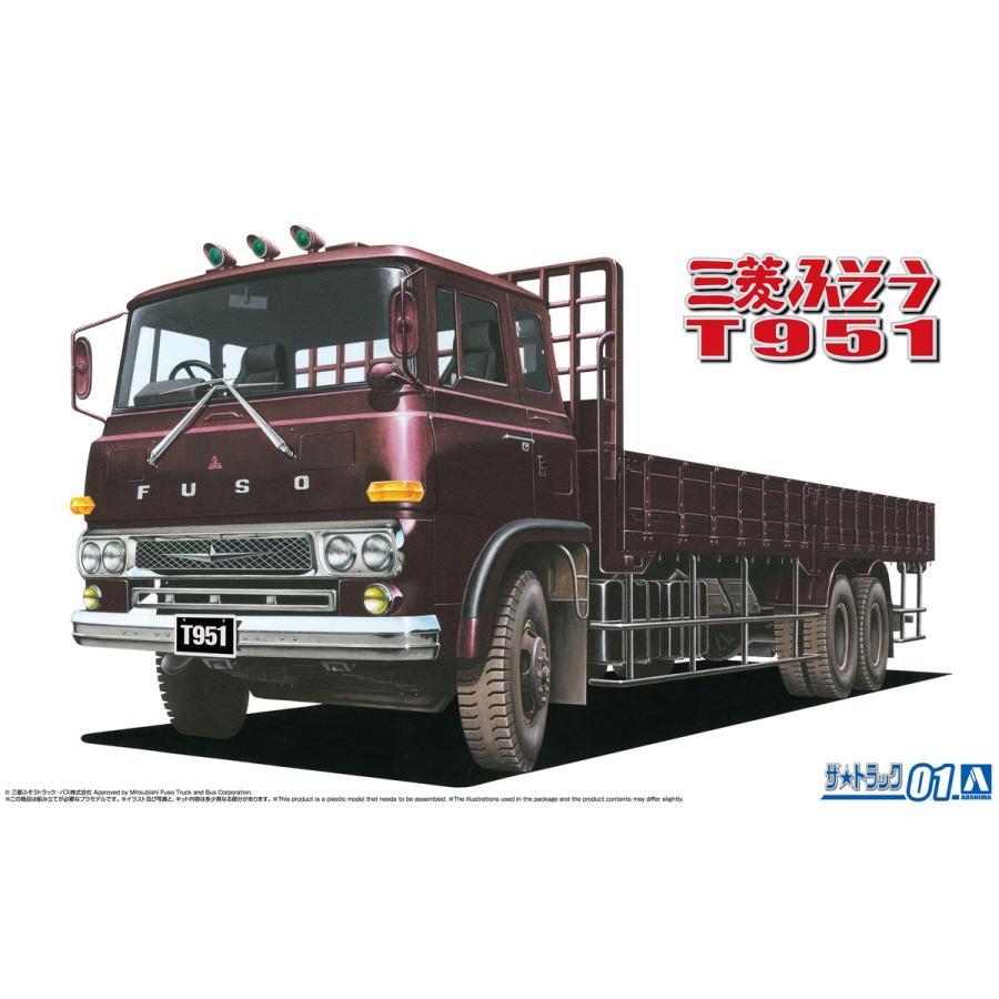 青島文化教材社 爆買 アオシマ ザ・トラック No.01 1/32 三菱ふそう