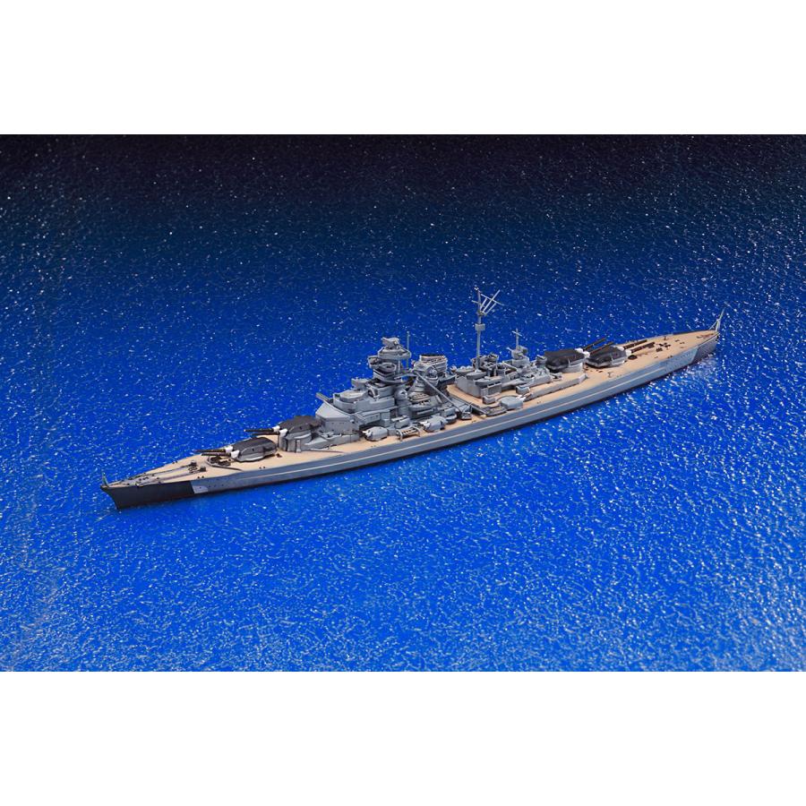 [予約2024年5月再生産予定]ドイツ海軍 戦艦 ビスマルク 1/700 ウォーターライン No.618 プラモデル｜aoshima-bk｜02