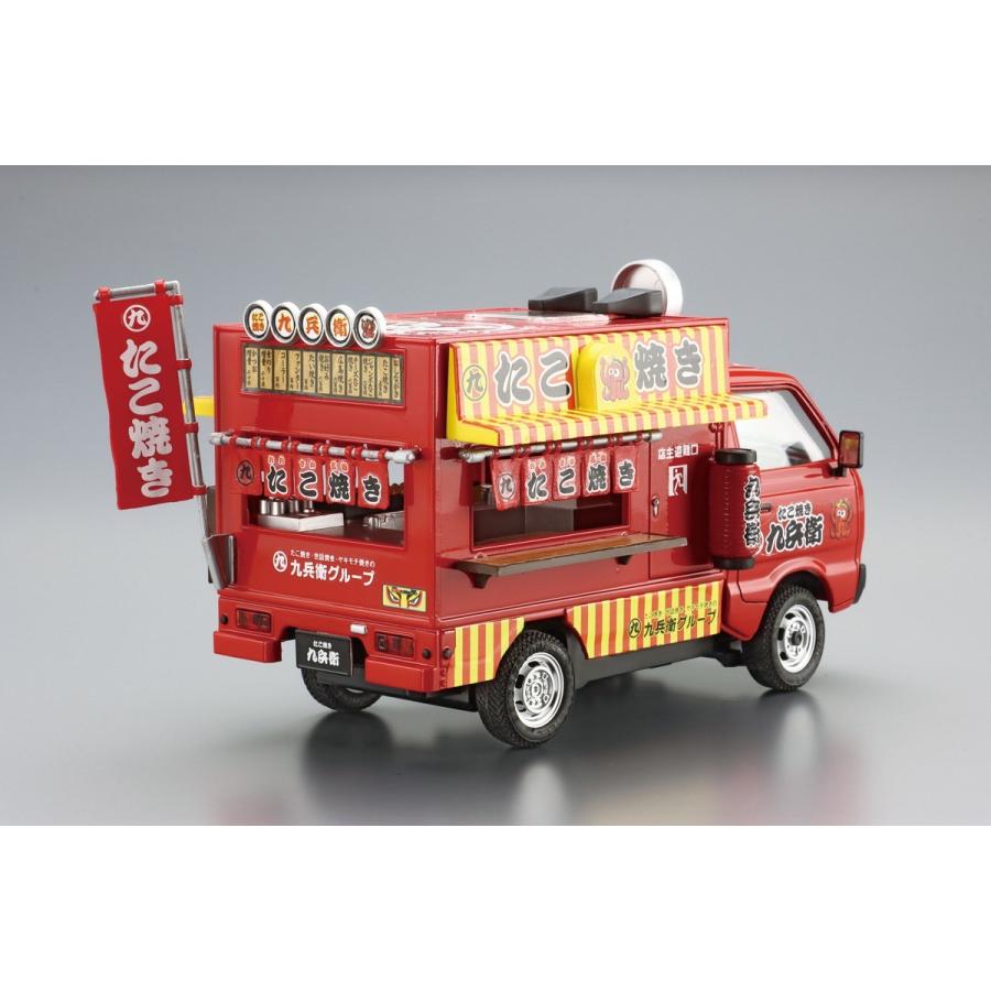 [予約2024年8月再生産予定]たこやき 1/24 移動販売 No.5 プラモデル｜aoshima-bk｜03