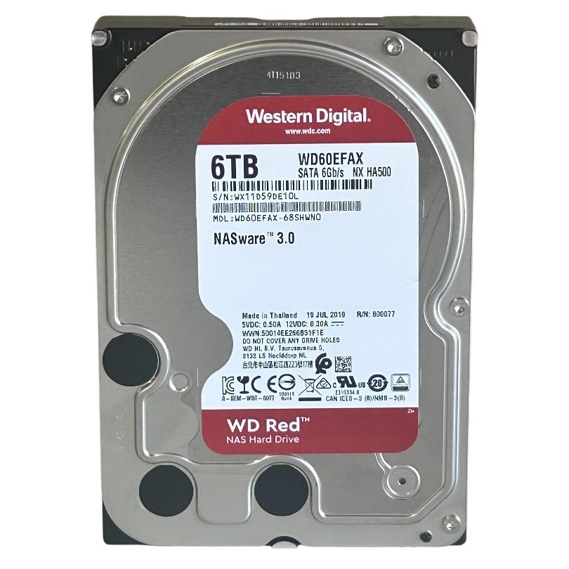 [中古] 6TBハードディスク WD Red WD Red 中古 Western Digital WD60EFAX 3.5インチHDD 6TB SATA600