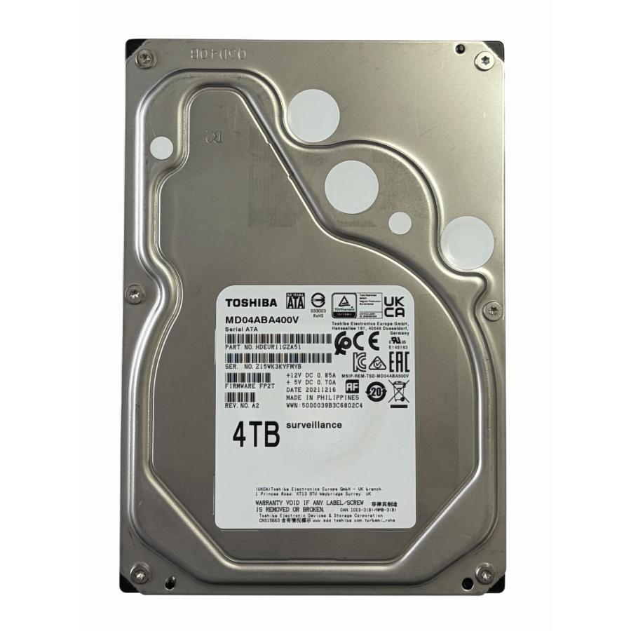 TOSHIBA（東芝） 中古 TOSHIBA MD04ABA400V 3.5インチHDD 4TB SATA600